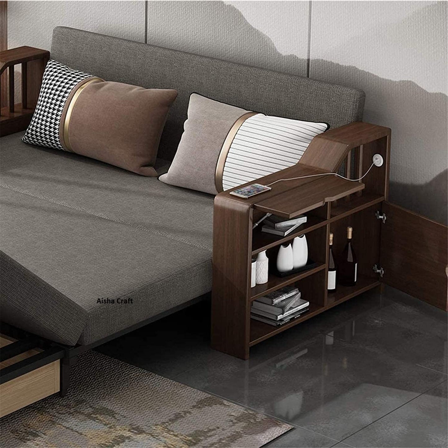 Exclusive Wooden Sofa Cum Bed