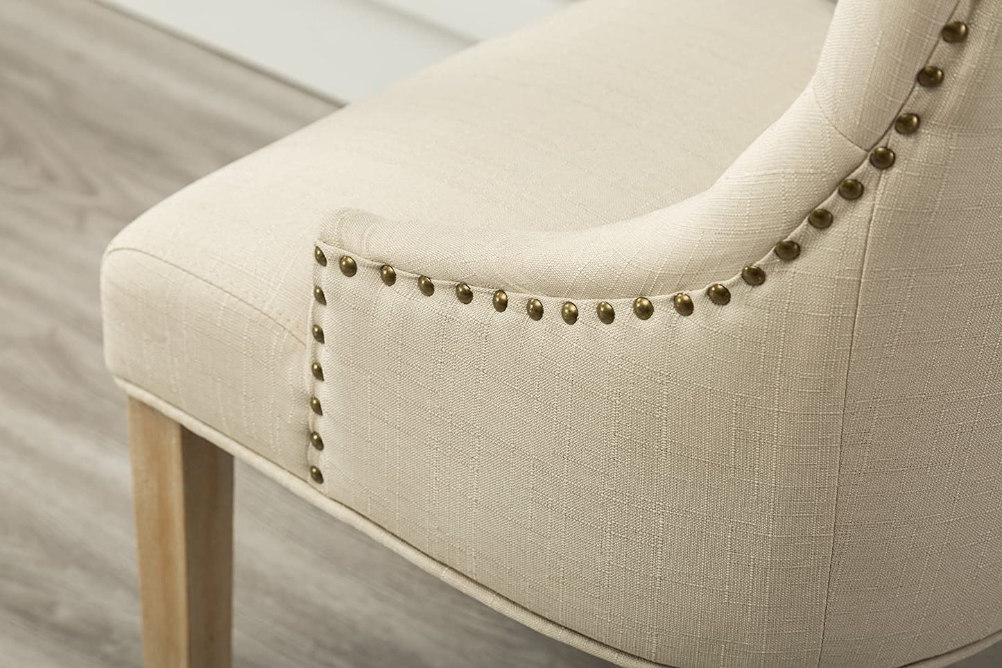 Button Tufted Solid Wood dining chair set of 2