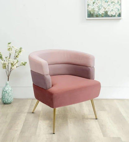 Velvet Arm Chair in Multi Colour