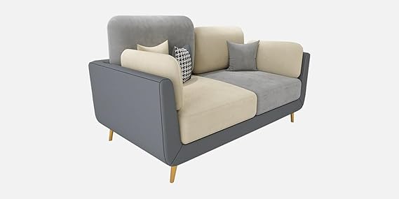 Velvet Contemperory Sofa Couch with Cushion