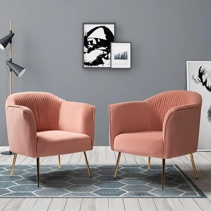 Wood Wing Back Chair set of 2