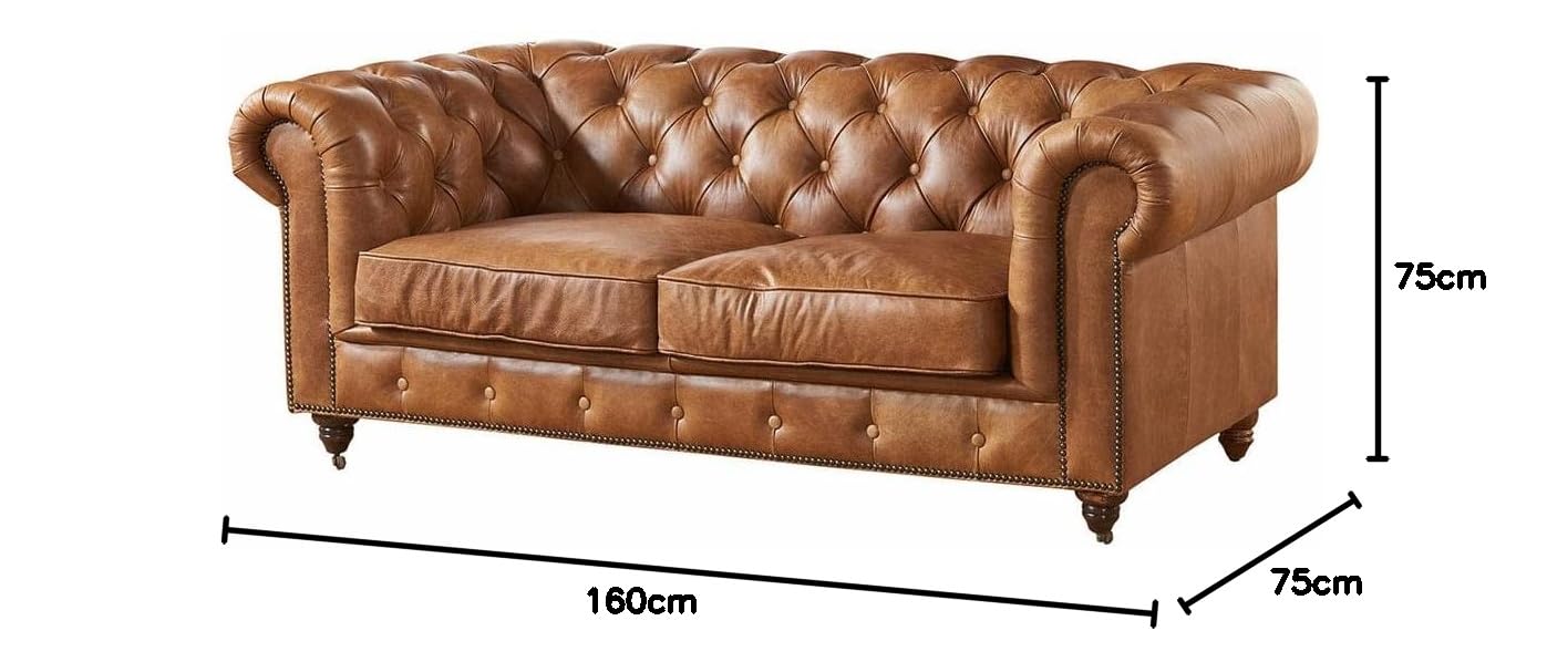 Modern & Classic Leatherette Chesterfield