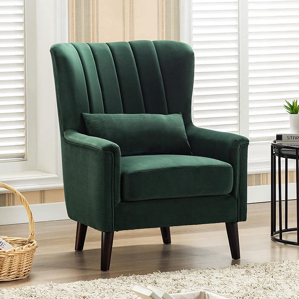 Single Seater Armchair Fabric Accent Upholstered Chair