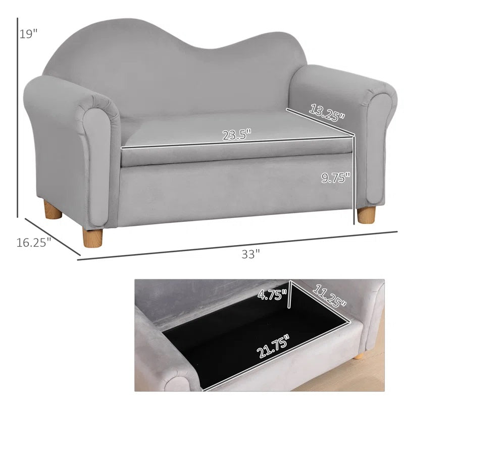 Wood Club Chair Sofa / Sectional and Ottoman