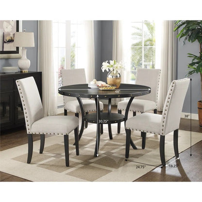 dining set for 4 in wooden leg finish